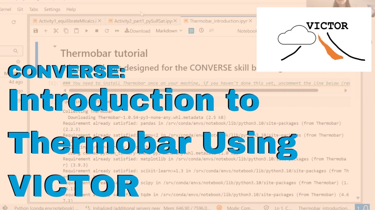 thumbnail linking to a youtube video webinar on an introduction to thermobar using victor